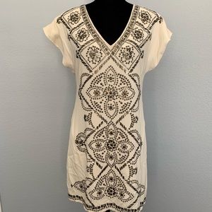 Hale Bob Embellished Silk Dress